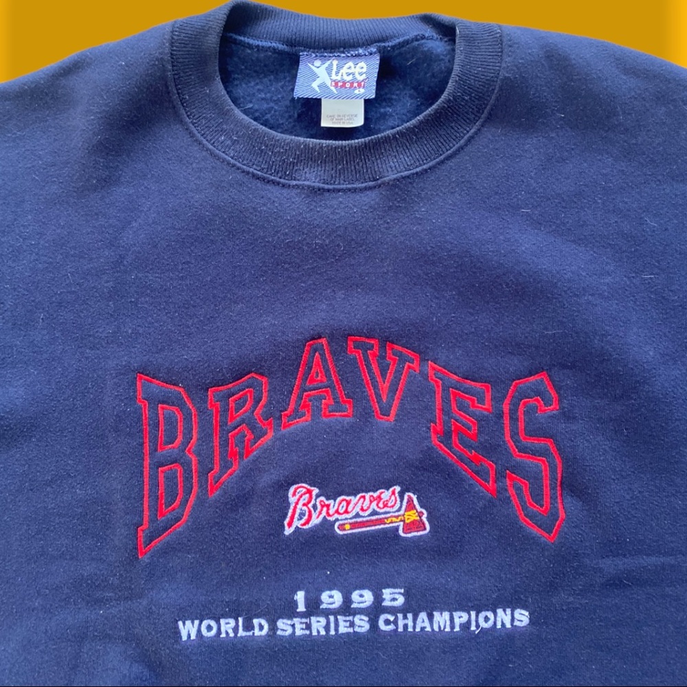 Vintage 1995 World Series Atlanta Braves Crewneck